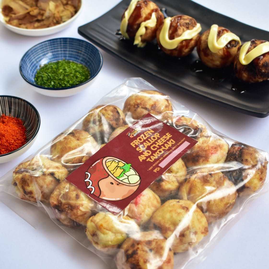 Frozen Scallop and Cheese Takoyaki Kit